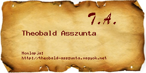 Theobald Asszunta névjegykártya